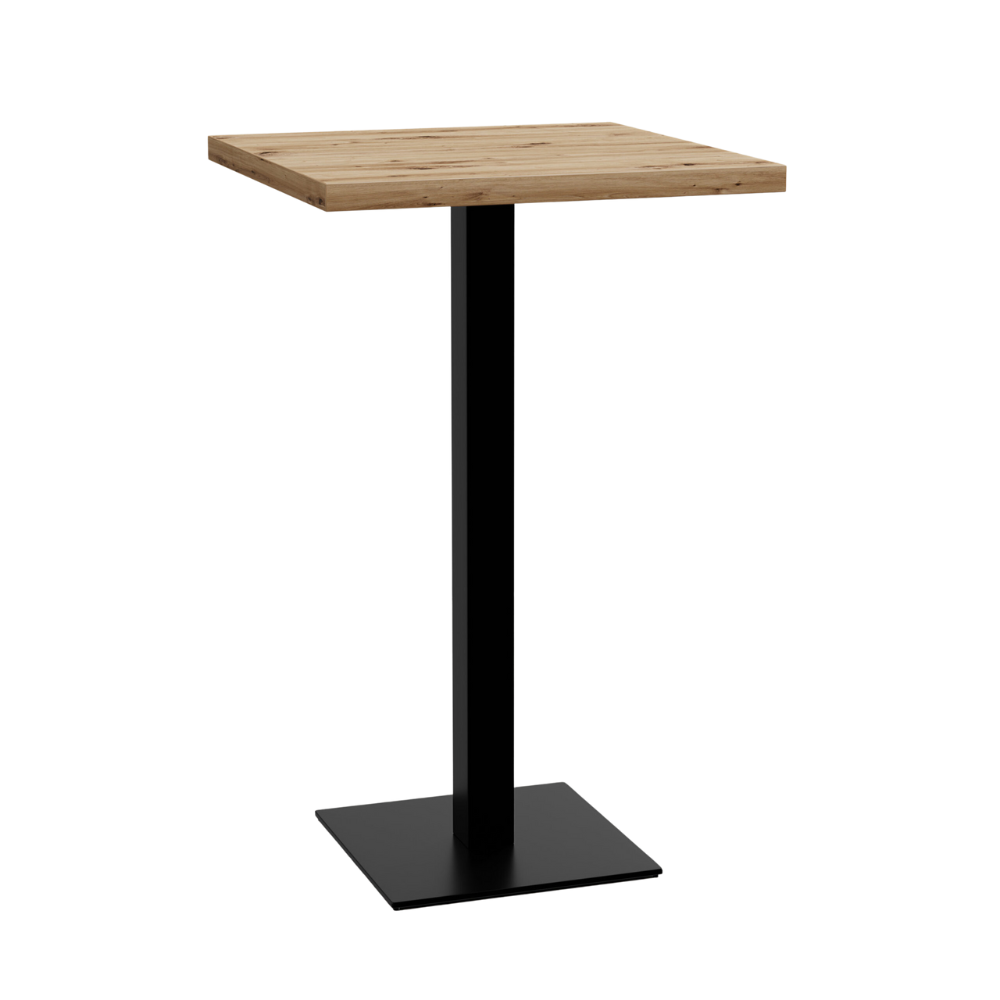 Gastro Stehtisch 70x70 cm | D4225 OV Eiche Artisan | Gusseisengestell