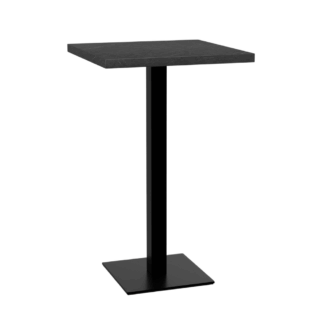 Gastro Stehtisch 60x60 cm | D4878 LV Marmor Dunkel | Gusseisengestell