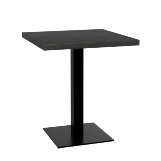 Bistrotisch 70x70 cm | D4878 LV Marmor Dunkel | Gusseisen Gestell
