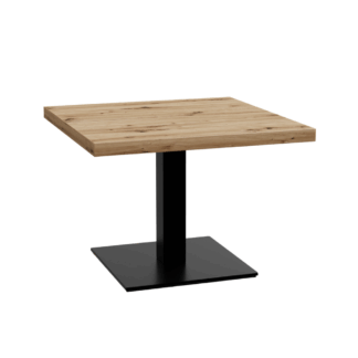 Gastro Loungetisch 80x80 cm | D4225 OV Eiche Artisan | Gusseisengestell