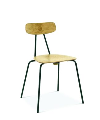 Fameg Designer Gastro Stuhl | Skool | Holz-Sitz