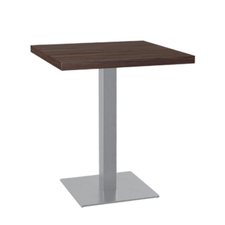 Bistrotisch 50x50 cm | Walnuss | Gusseisengestell