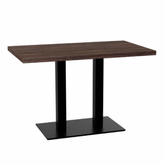 Bistrotisch 110x60 cm  | D4409 OV Walnussbraun | Gusseisengestell