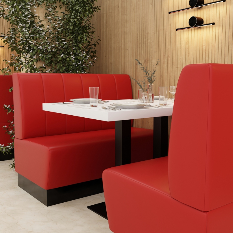 Gastro Sitzbank Amsterdam | gestreift | nach Maß individuell konfigurierbar – Bild 6