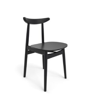 Designer Gastro Stuhl | Finn | Buchenholz Schwarz