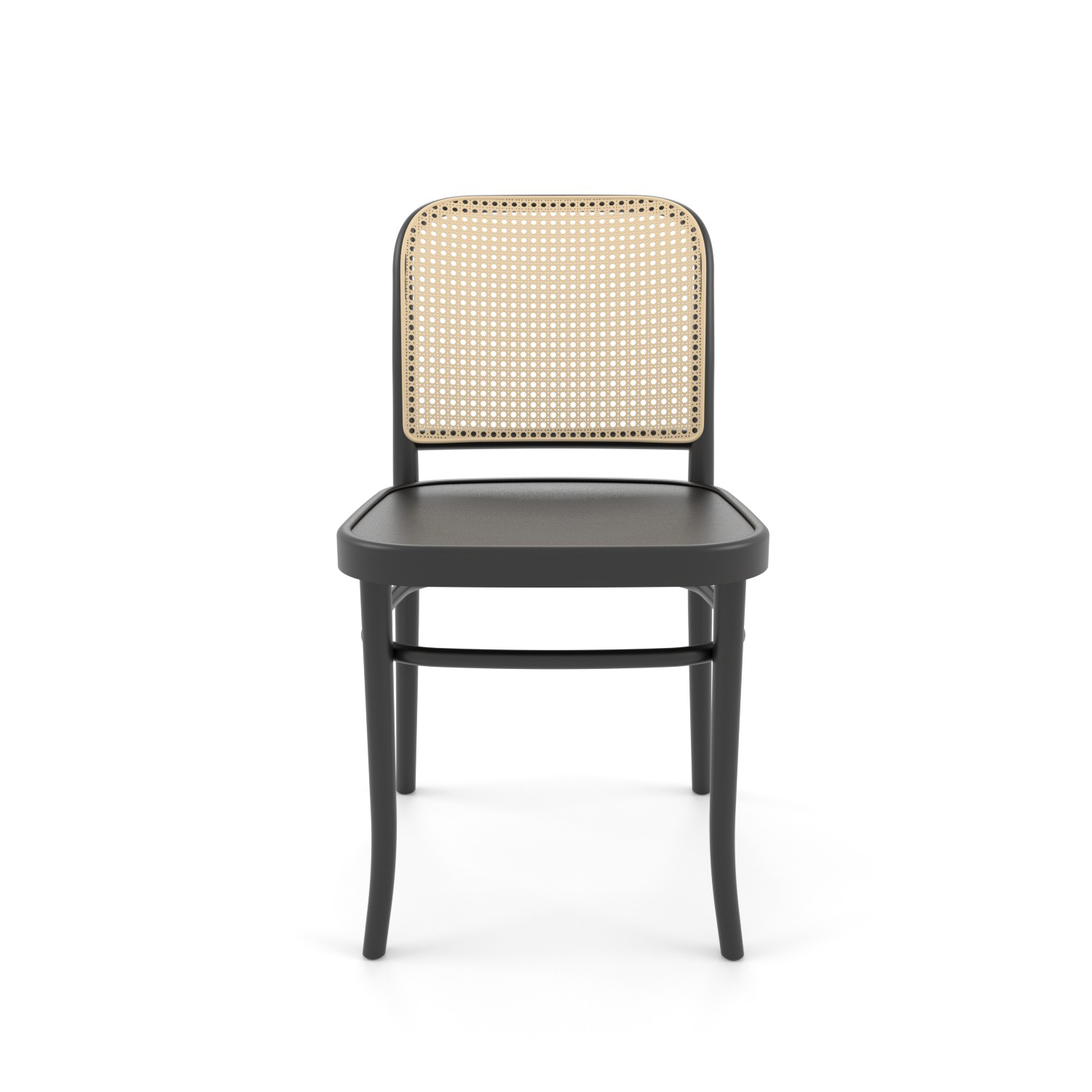 Premium Gastronomie Stuhl | A-811/2 | Klassisch Rattan Geflecht | Schwarz – Bild 4