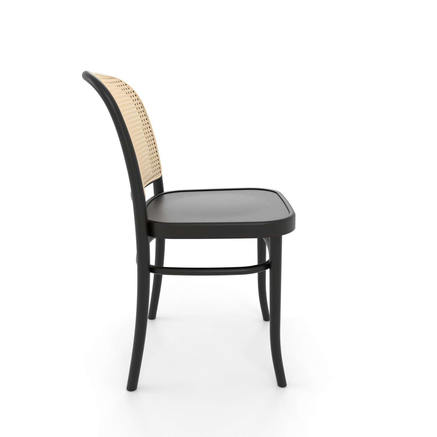 Premium Gastronomie Stuhl | A-811/2 | Klassisch Rattan Geflecht | Schwarz – Bild 2
