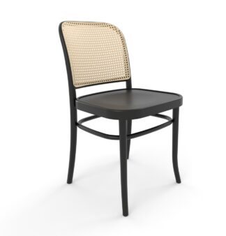 Premium Gastronomie Stuhl | A-811/2 | Klassisch Rattan Geflecht | Schwarz
