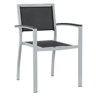 Terrassenstuhl Erik Armlehne Schwarz Gastro stapelbar