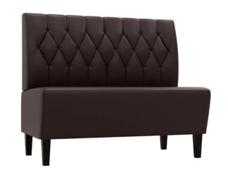 Gastro Sitzbank Paris Diamond | 120 cm breit | braun | Polsterbank