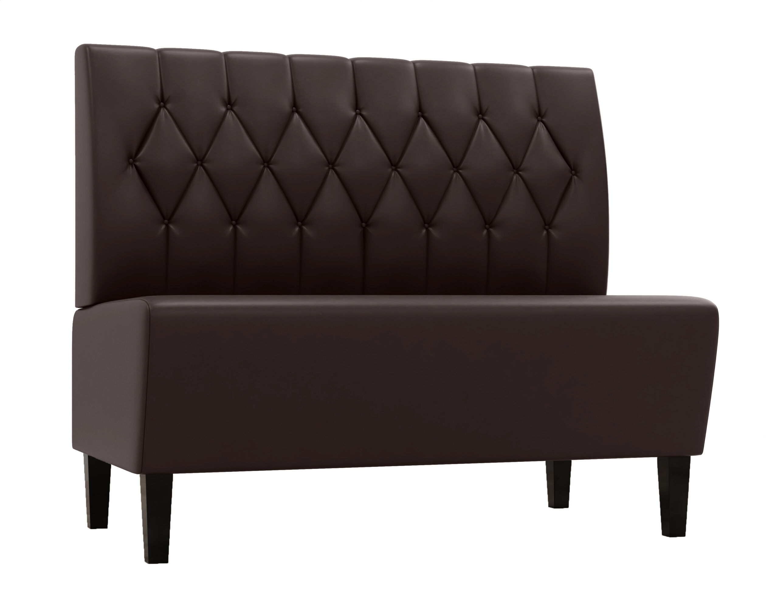 Gastro Sitzbank Paris Diamond | 120 cm breit | braun | Polsterbank