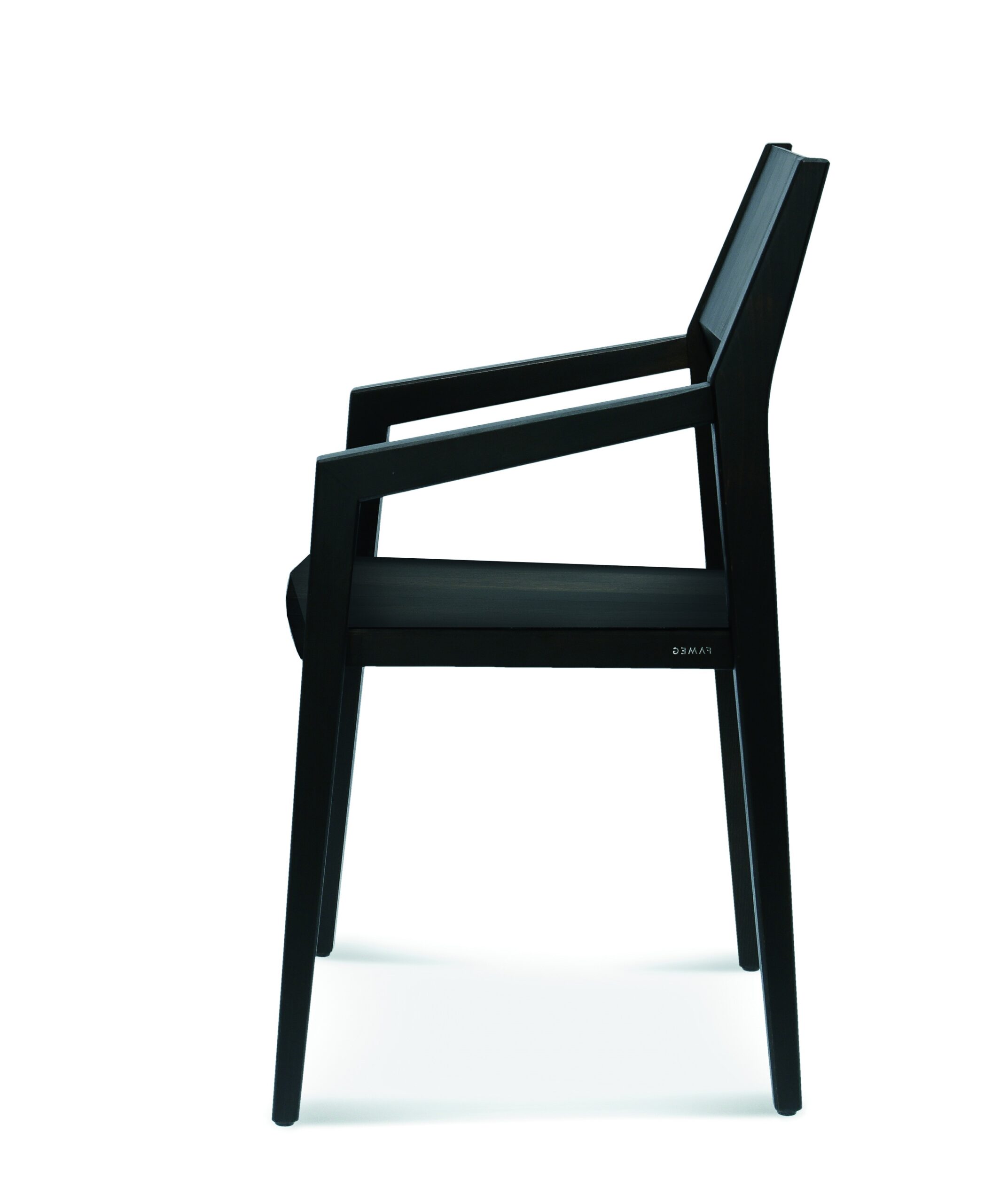 Fameg Designer Gastro Stuhl | Arcos mit Armlehnen | Polster-Sitz – Bild 3