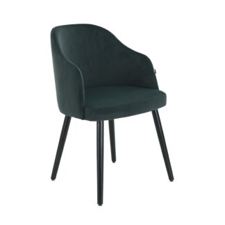 Polsterstuhl Claire | Velours Anthrazit | Gastro Armlehnstuhl mit Samtbezug