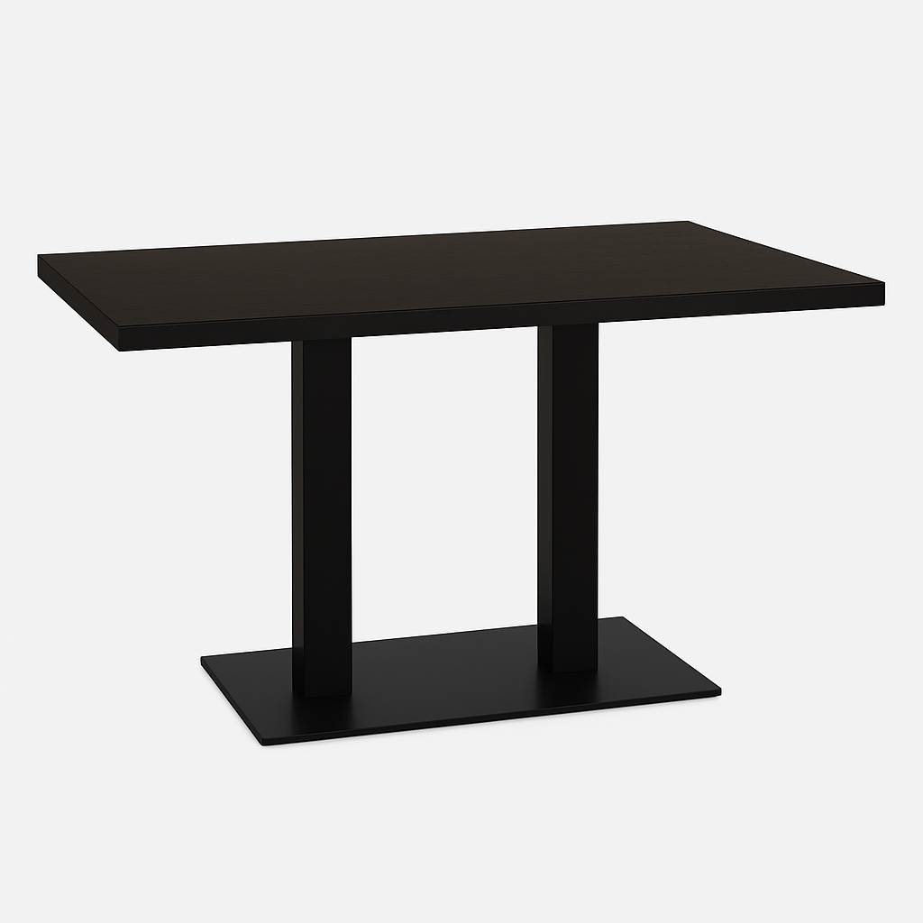 Bistrotisch 120x80 cm | Wenge | Gusseisen Gestell